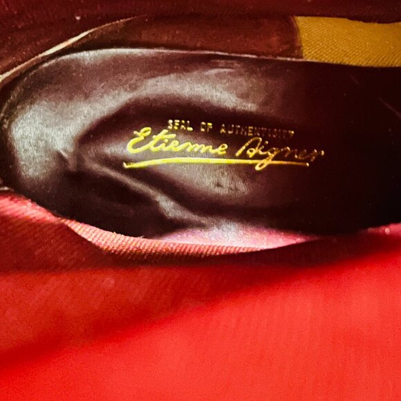 Vintage Etienne Aigner Burgundy Leather Oxblood Riding Boots Size 8.5 M - Picture 16 of 16
